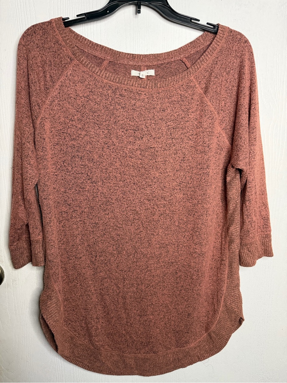 Maurices Cozy Dusty Rose-Brown Crew Neck Sweater